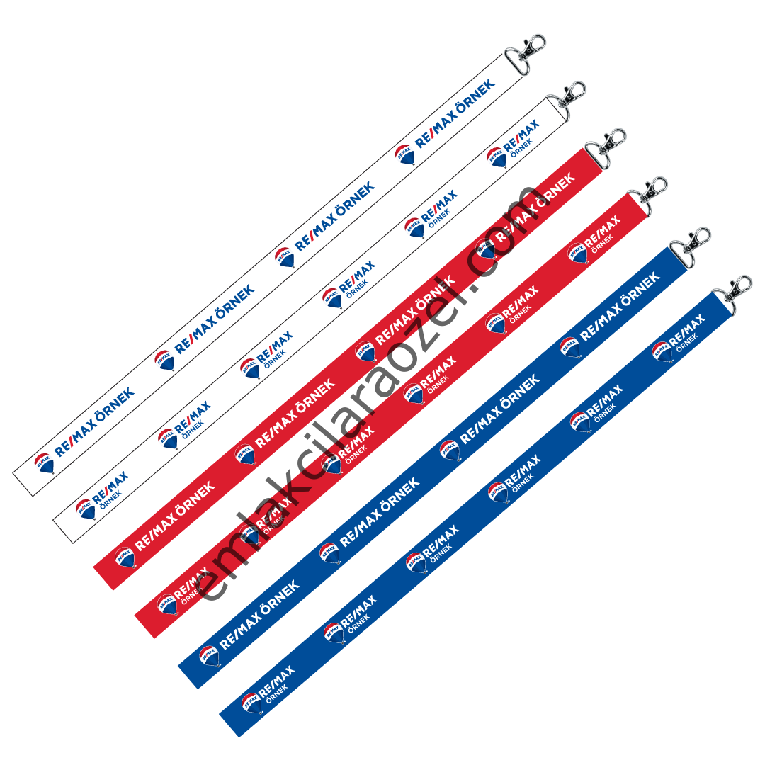 Ofis İsmine Özel Baskılı Boyun İpi (50 Adet)