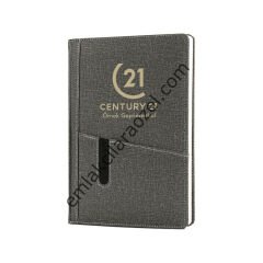 Kart ve Telefon Bölmeli Ajanda -  17 x 24 cm