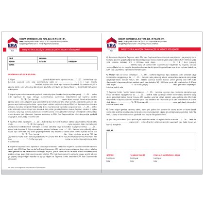ERA Cayma Akçesi ve Hizmet Sözleşmesi