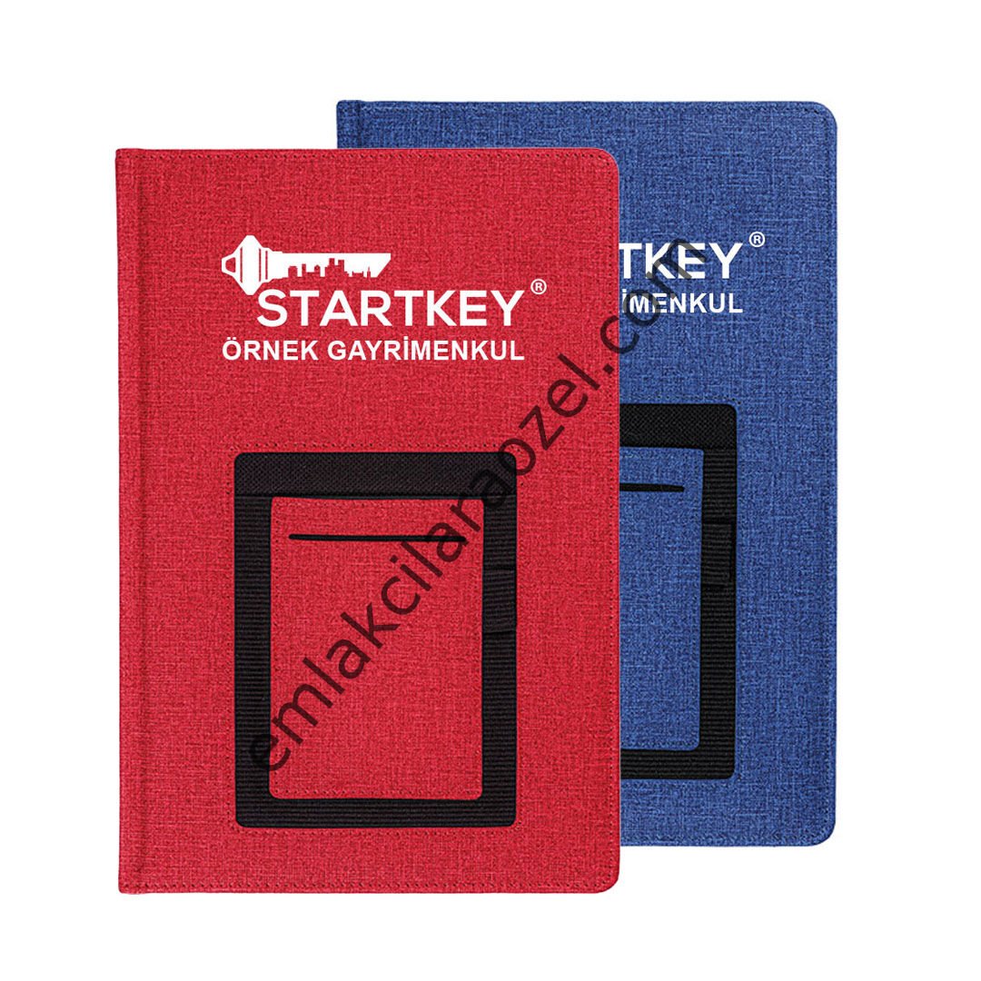 Termo Deri Ajanda -  17 x 24 cm Telefon Koyma Yeri