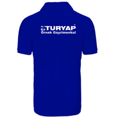 Ofis İsmine Özel Nakışlı-Baskılı Polo Yaka T-Shirt Beyaz (Minimum 20 Adet Sipariş Alınır)