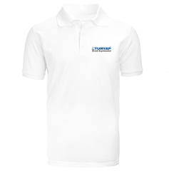 Ofis İsmine Özel Nakışlı-Baskılı Polo Yaka T-Shirt Beyaz (Minimum 15 Adet Sipariş Alınır)