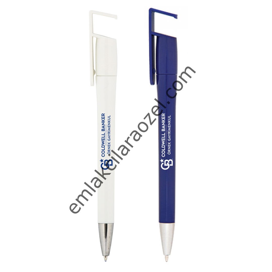 Telefon Tutuculu Plastik Tükenmez Kalem