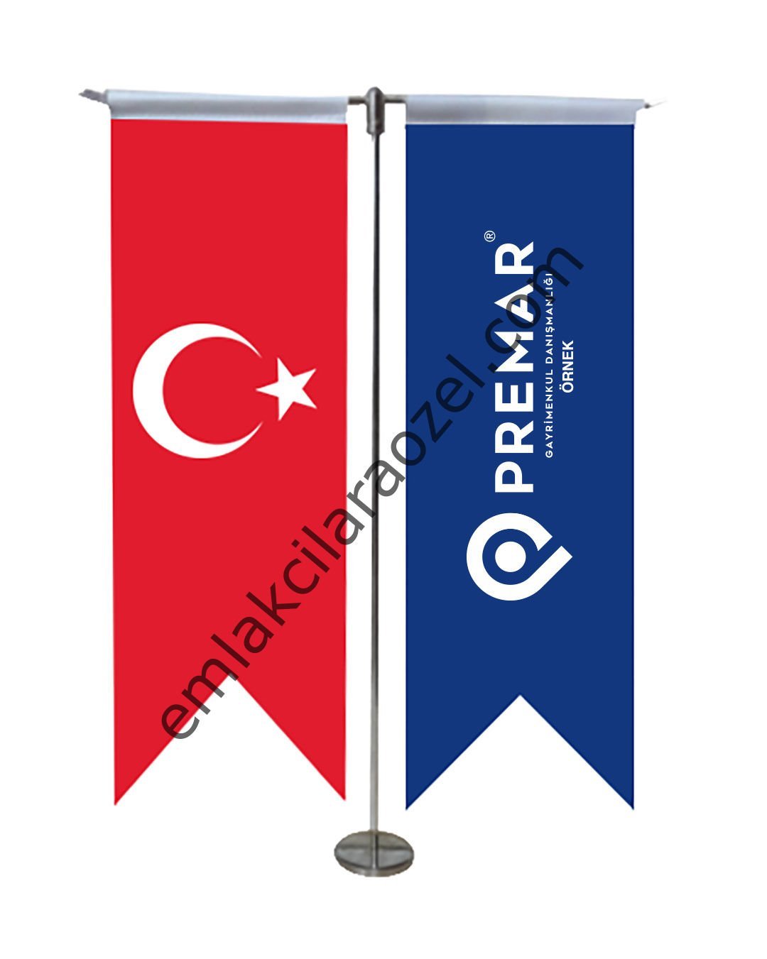 2'li Kırlangıç Masa Bayrağı (Minumum 6 Adet)