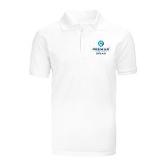 Ofis İsmine Özel Nakışlı-Baskılı Polo Yaka T-Shirt Beyaz (Minumum 20 Adet Sipariş Alınır)