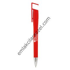 Telefon Tutuculu Plastik Tükenmez Kalem