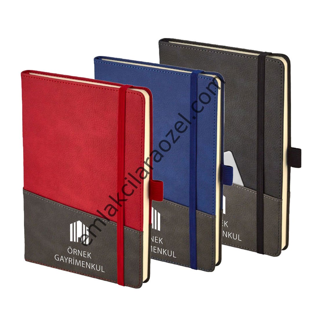 Termo Deri Kalem Tutucu Tarihsiz Defter - 15 x 21 cm