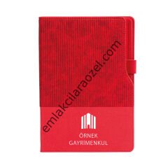 Termo Deri Kalem Tutucu Tarihsiz Defter - 15 x 21 cm