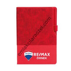 Termo Deri Kalem Tutucu Tarihsiz Defter - 15 x 21 cm