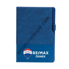 Termo Deri Kalem Tutucu Tarihsiz Defter - 15 x 21 cm