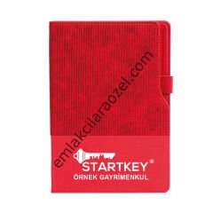 Termo Deri Kalem Tutucu Tarihsiz Defter - 15 x 21 cm