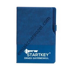 Termo Deri Kalem Tutucu Tarihsiz Defter - 15 x 21 cm