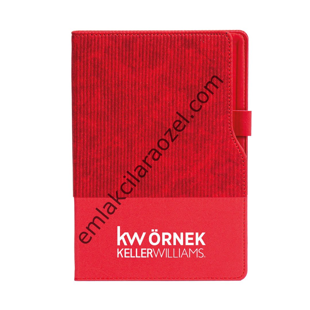 Termo Deri Kalem Tutucu Tarihsiz Defter - 15 x 21 cm