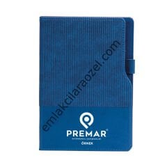 Termo Deri Kalem Tutucu Tarihsiz Defter - 15 x 21 cm