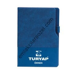 Termo Deri Kalem Tutucu Tarihsiz Defter - 15 x 21 cm