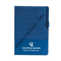 Termo Deri Kalem Tutucu Tarihsiz Defter - 15 x 21 cm