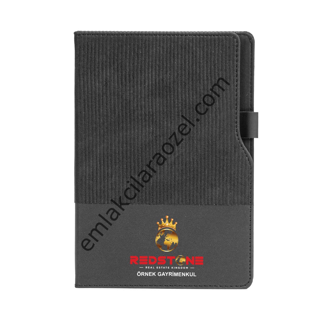 Termo Deri Kalem Tutucu Tarihsiz Defter - 15 x 21 cm