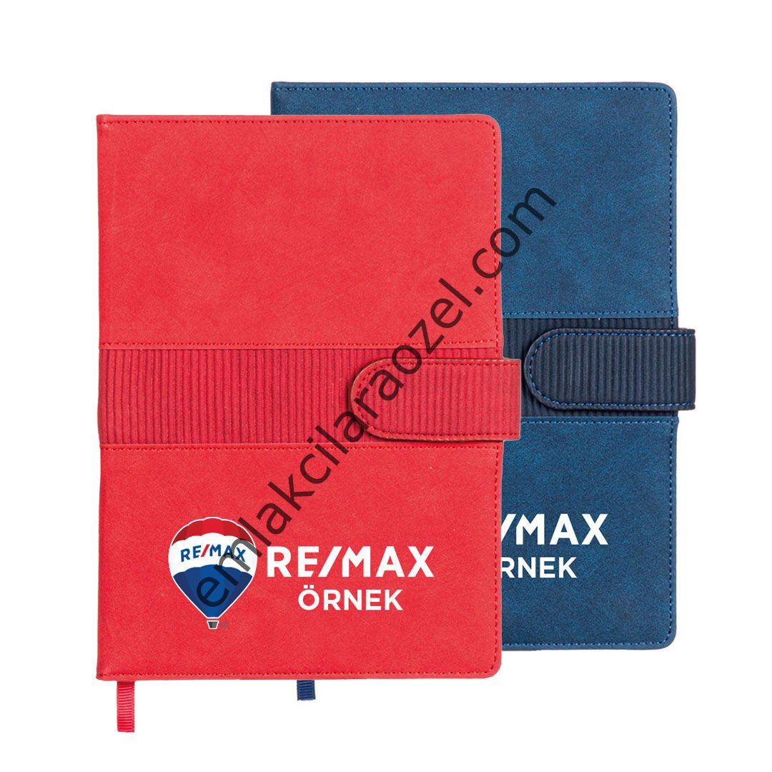 Termo Deri Karton Kılıflı Kalem Tutucu Tarihsiz Defter - 15 x 21 cm