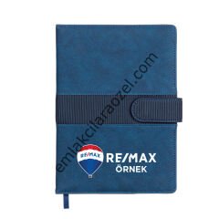 Termo Deri Karton Kılıflı Kalem Tutucu Tarihsiz Defter - 15 x 21 cm