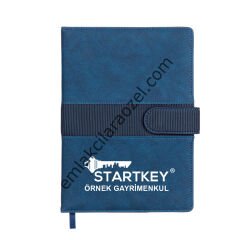 Termo Deri Karton Kılıflı Kalem Tutucu Tarihsiz Defter - 15 x 21 cm
