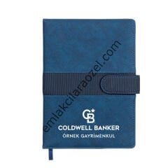 Termo Deri Karton Kılıflı Kalem Tutucu Tarihsiz Defter - 15 x 21 cm