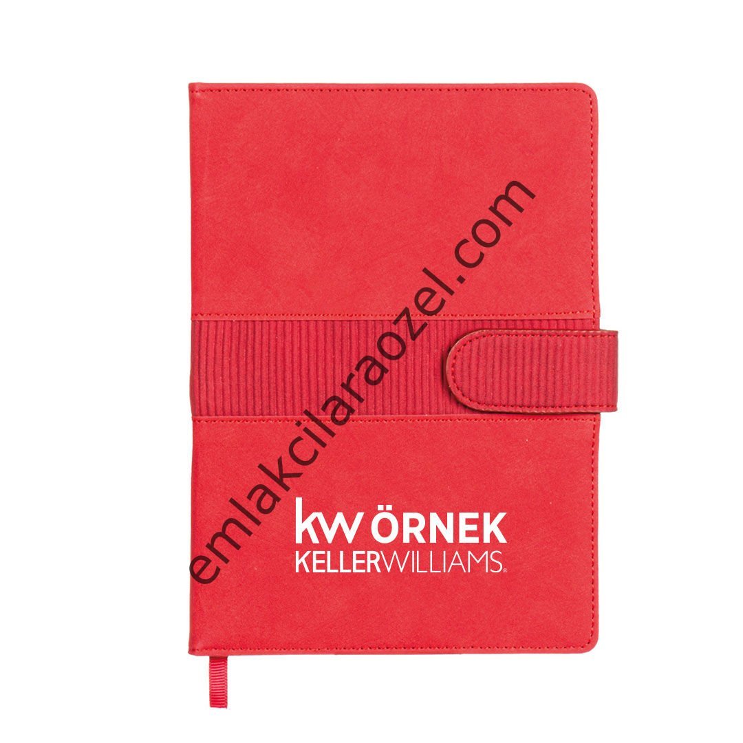 Termo Deri Karton Kılıflı Kalem Tutucu Tarihsiz Defter - 15 x 21 cm