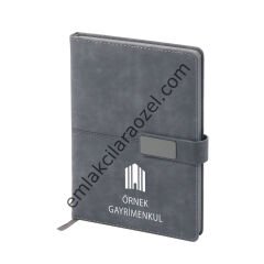Termo Deri Metal Manyetik Kilit Tarihsiz Defter - 14,5 x 21 cm