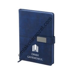 Termo Deri Metal Manyetik Kilit Tarihsiz Defter - 14,5 x 21 cm