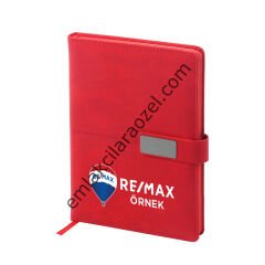 Termo Deri Metal Manyetik Kilit Tarihsiz Defter - 14,5 x 21 cm