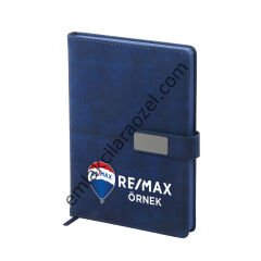Termo Deri Metal Manyetik Kilit Tarihsiz Defter - 14,5 x 21 cm