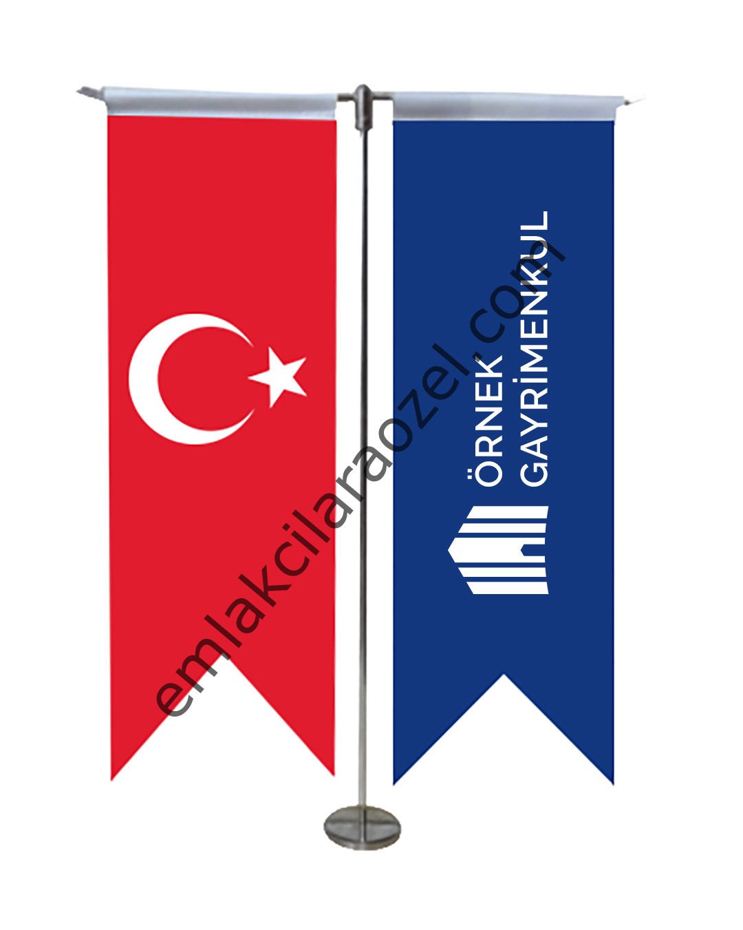 2'li Kırlangıç Masa Bayrağı (Minumum 6 Adet)