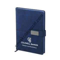Termo Deri Metal Manyetik Kilit Tarihsiz Defter - 14,5 x 21 cm