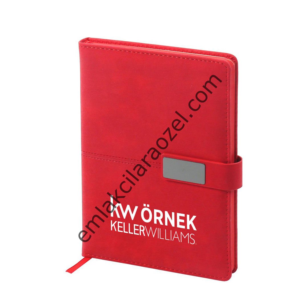 Termo Deri Metal Manyetik Kilit Tarihsiz Defter - 14,5 x 21 cm