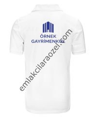 Ofis İsmine Özel Nakışlı-Baskılı T-Shirt Beyaz (Minumum 15 Adet)