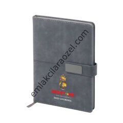 Termo Deri Metal Manyetik Kilit Tarihsiz Defter - 14,5 x 21 cm