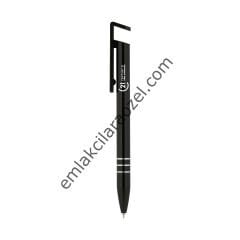 Metal Telefon Tutuculu Tükenmez Kalem