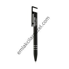 Metal Telefon Tutuculu Tükenmez Kalem