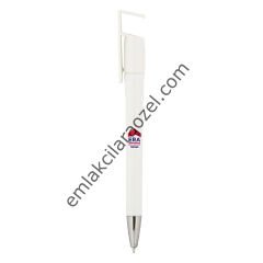 Telefon Tutuculu Plastik Tükenmez Kalem