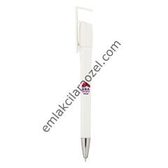 Telefon Tutuculu Plastik Tükenmez Kalem