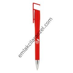 Telefon Tutuculu Plastik Tükenmez Kalem