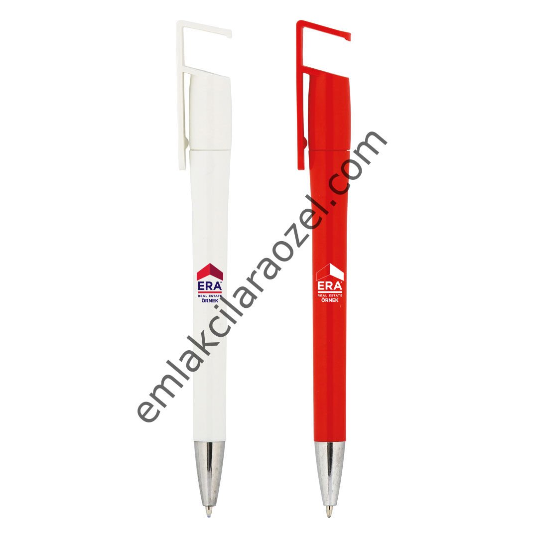 Telefon Tutuculu Plastik Tükenmez Kalem