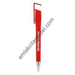 Telefon Tutuculu Plastik Tükenmez Kalem