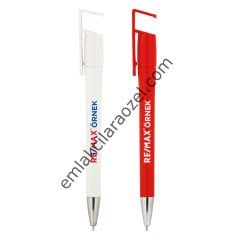 Telefon Tutuculu Plastik Tükenmez Kalem