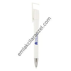 Telefon Tutuculu Plastik Tükenmez Kalem