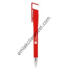 Telefon Tutuculu Plastik Tükenmez Kalem