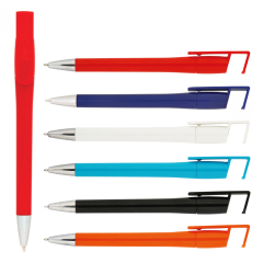 Telefon Tutuculu Plastik Tükenmez Kalem