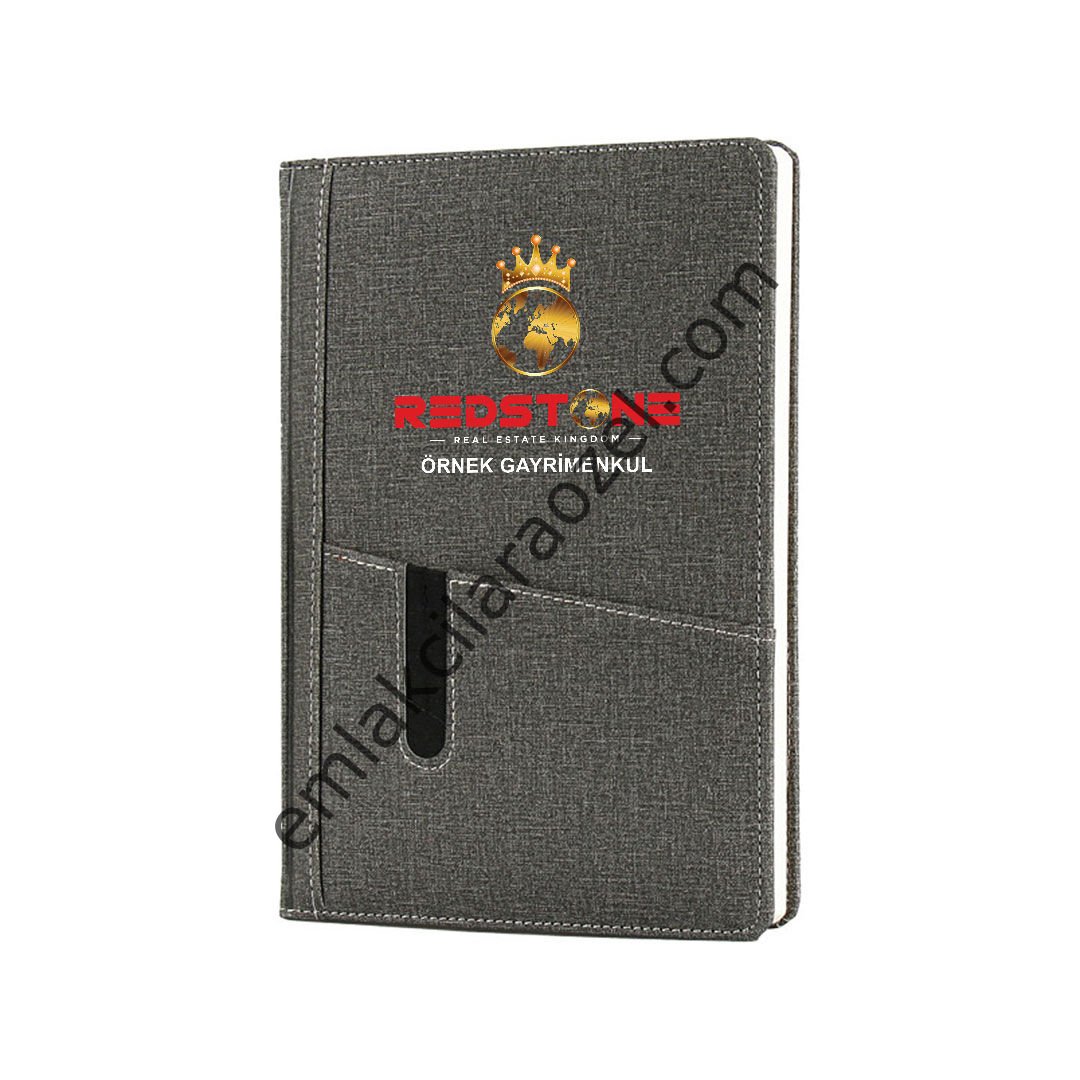 Kart ve Telefon Bölmeli Ajanda - 17 x 24 cm