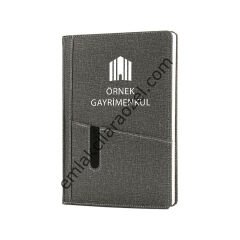 Kart ve Telefon Bölmeli Ajanda -  17 x 24 cm